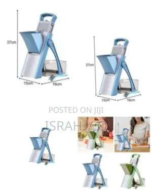 Professional Upright Vegetable Slicer And Mandoline - Multicolor