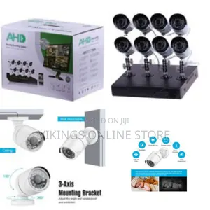 Ahd 8-Channel Home Recording CCTV Security System With Internet