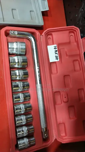 Heavy Duty 10pcs Tool Box Socket Set With L Handle