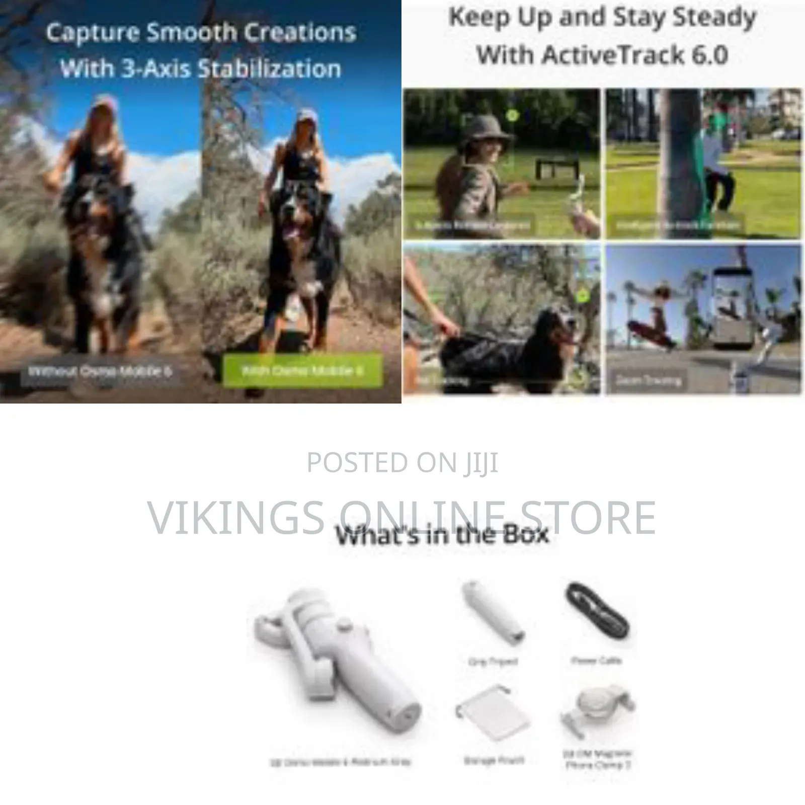 Dji Osmo Mobile 6, 3-Axis Phone Gimbal, Object Tracking, Built-In