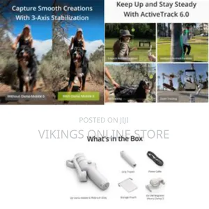 Dji Osmo Mobile 6, 3-Axis Phone Gimbal, Object Tracking, Built-In