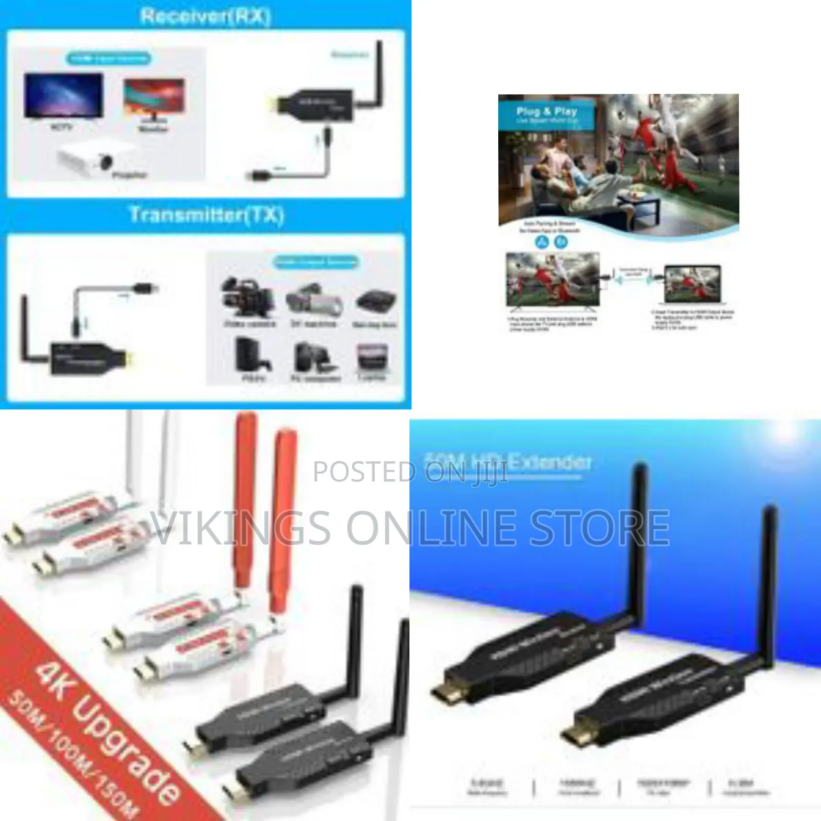 Wireless Hdmi Extender 1080p 50m 5.8ghz Wireless Hdmi Wifi Video