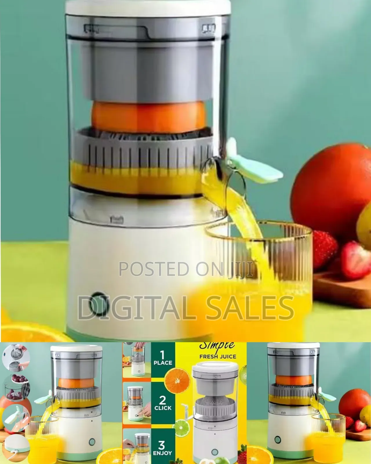 Portable Rechargeable Electric Citrus Juicer