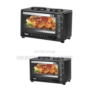 Boma 50 Litres Electric Grill Oven Cooker With 2 Hot Plates- Black