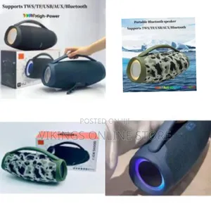 Wireless Bluetooth Speaker Music Center Portable RGB Light Effect