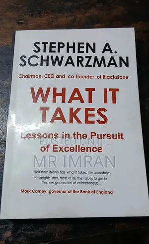 What It Takes Book by Stephen A. Schwarzman.