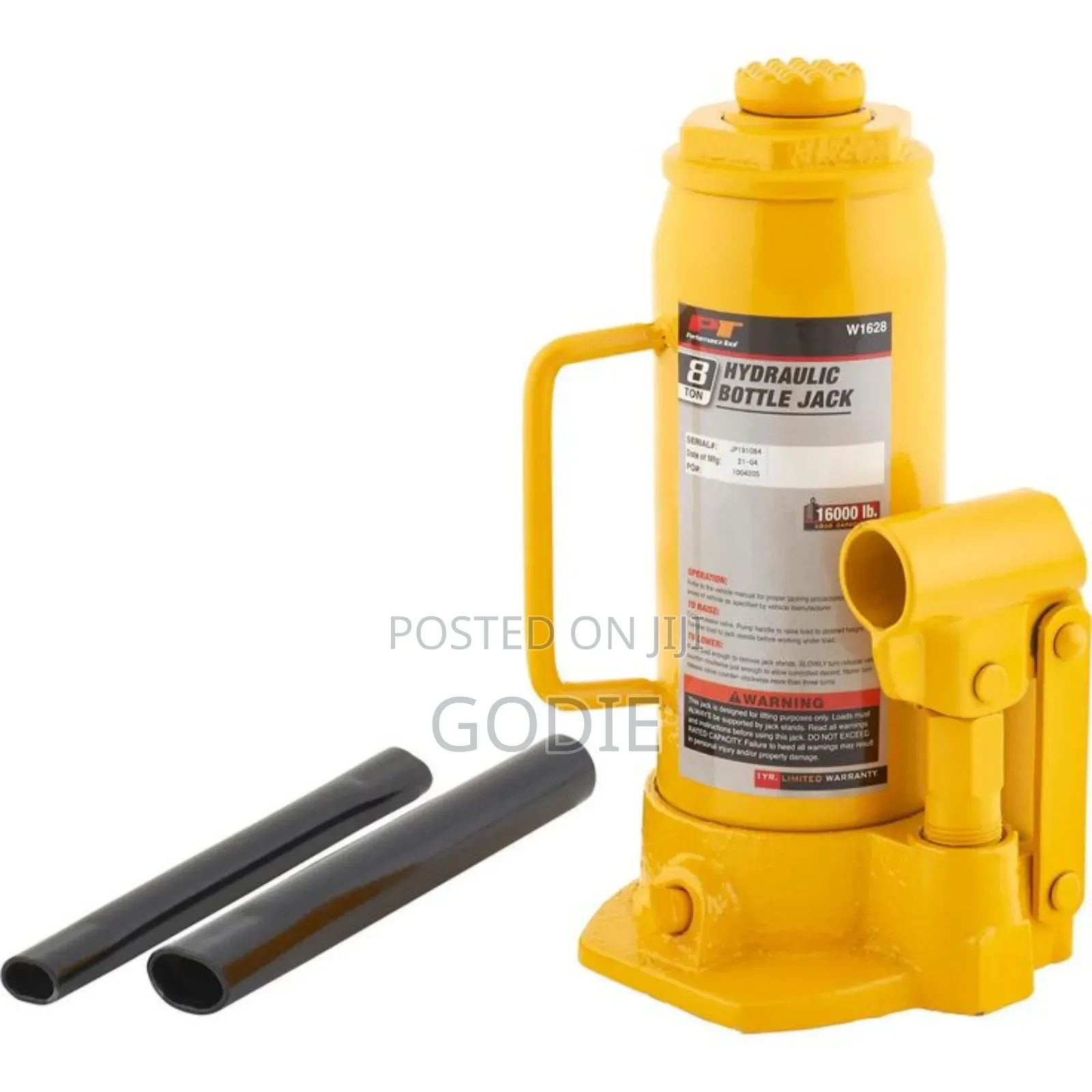 Heavy-Duty Hydraulic Bottle Jack 8 Ton