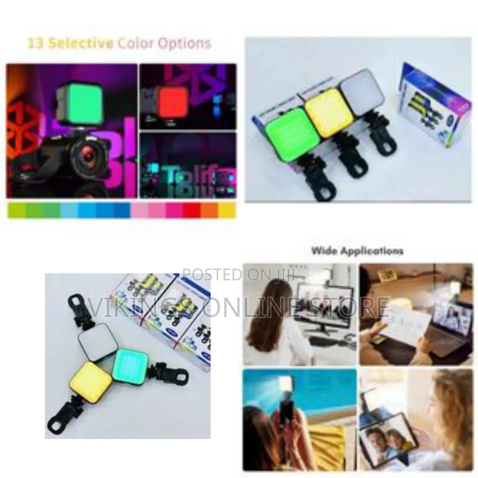 Ay-83 Led Pocket Video Light 360° Adjustable Camera Video Lighting