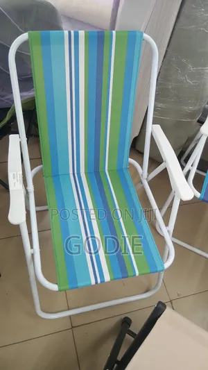 Foldable Striped Camping Chair