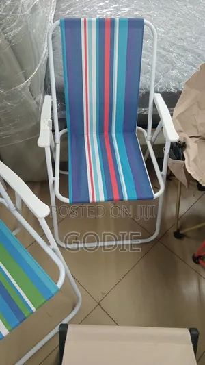 Foldable Striped Camping Chair