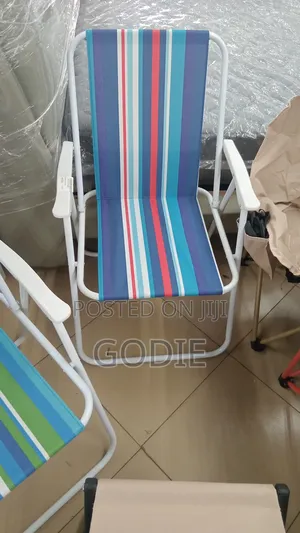 Foldable Striped Camping Chair