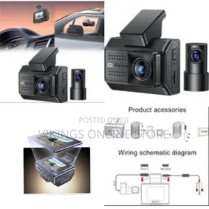 Yesido Km15 Big Display Front Rear Dual Recording Vibration Trigger