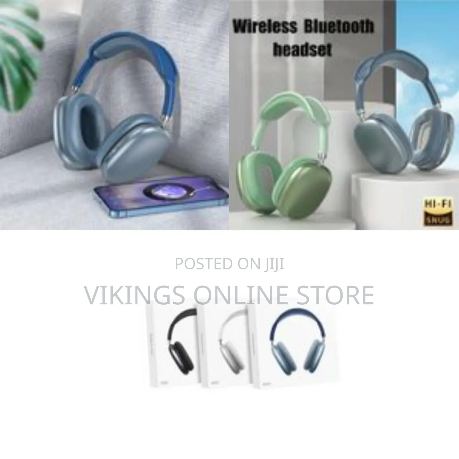 Compatible Wireless Bluetooth Headphone for 3d Stereo Over Ear Headset