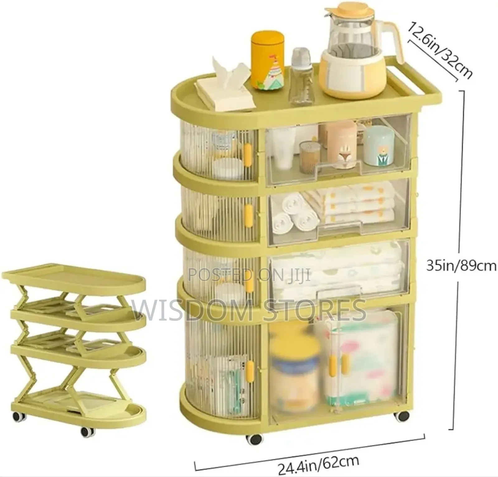 Baby Cart Organizer With Wheels