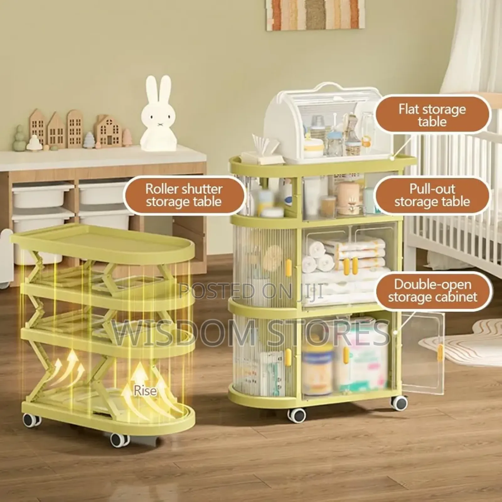 Baby Cart Organizer With Wheels