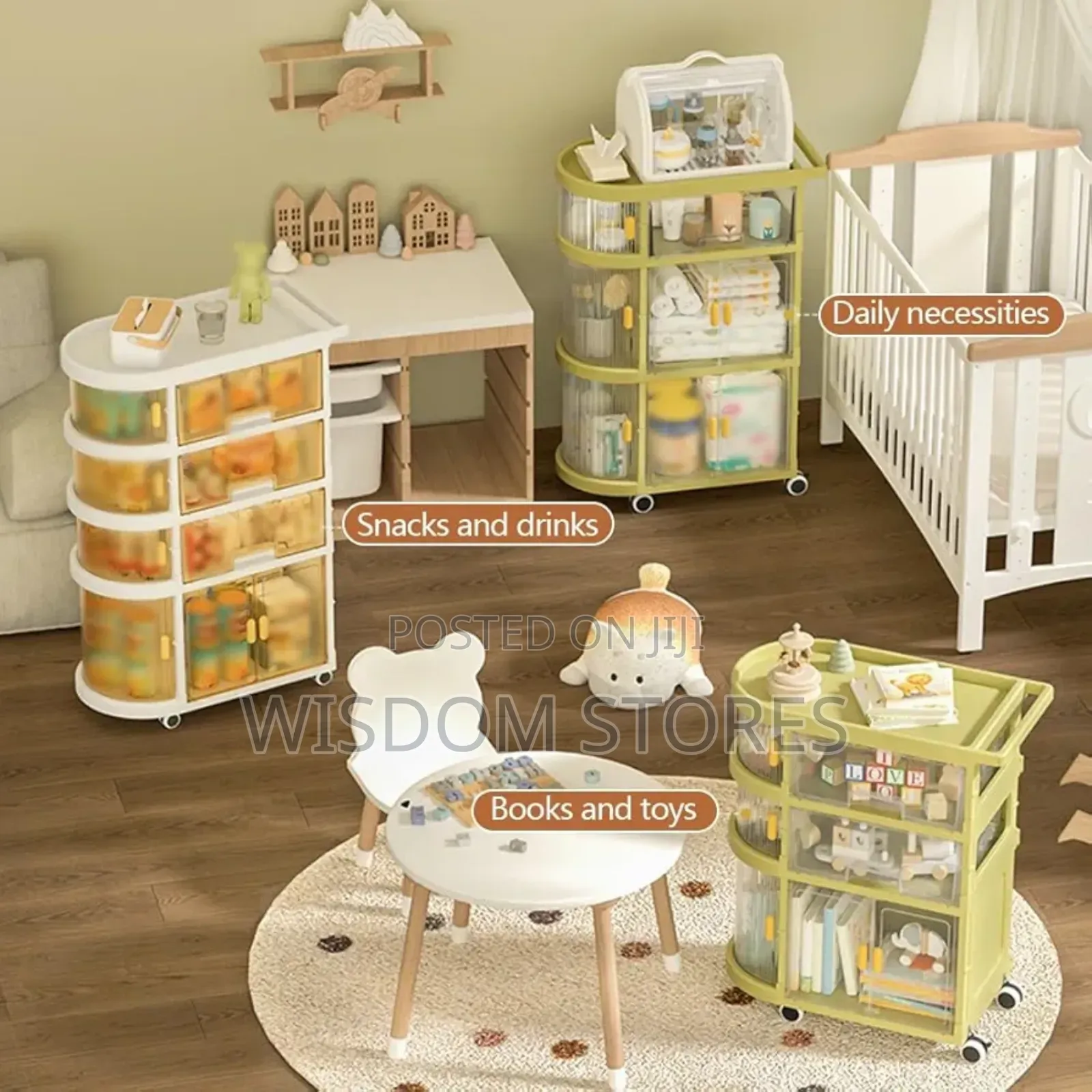 Baby Cart Organizer With Wheels