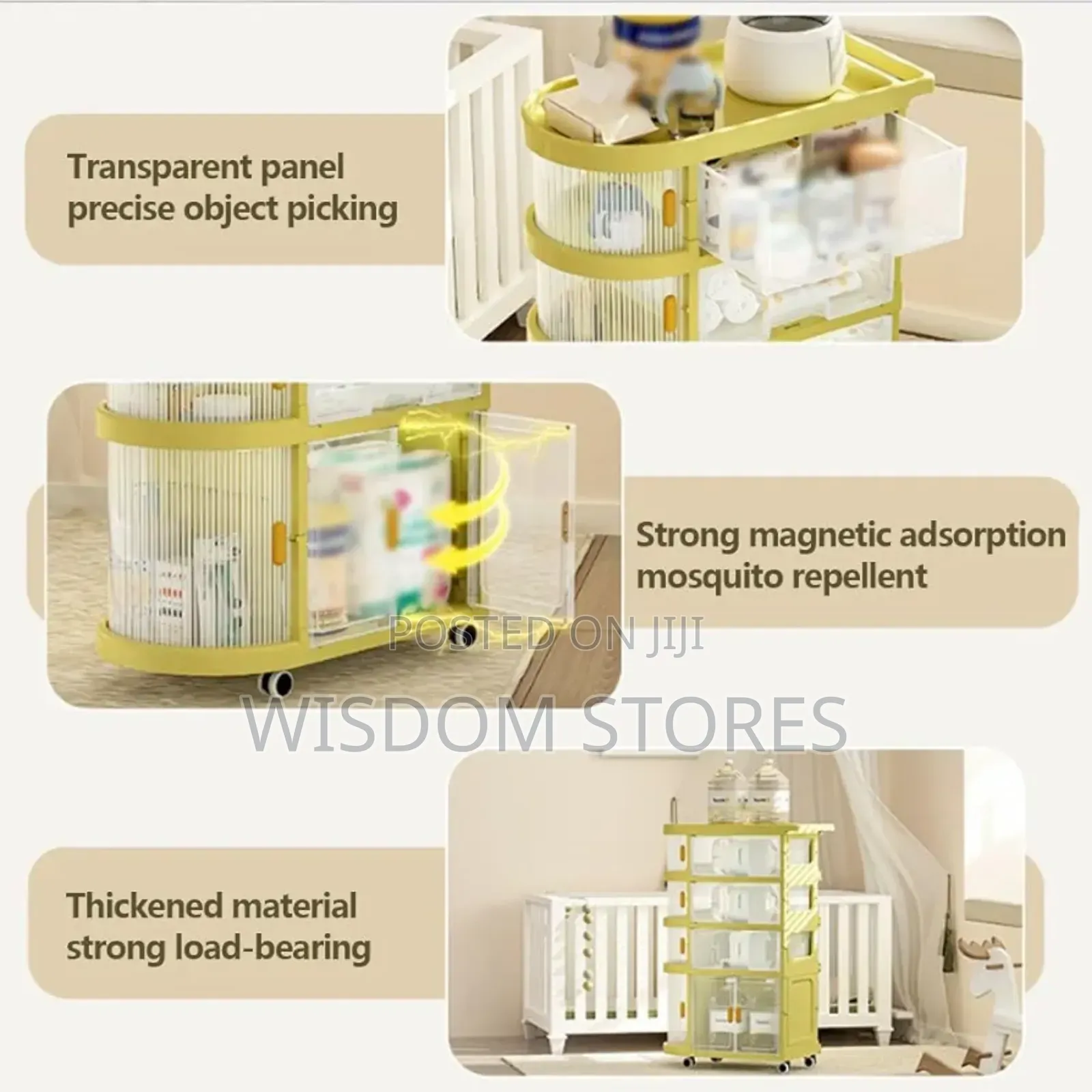 Baby Cart Organizer With Wheels