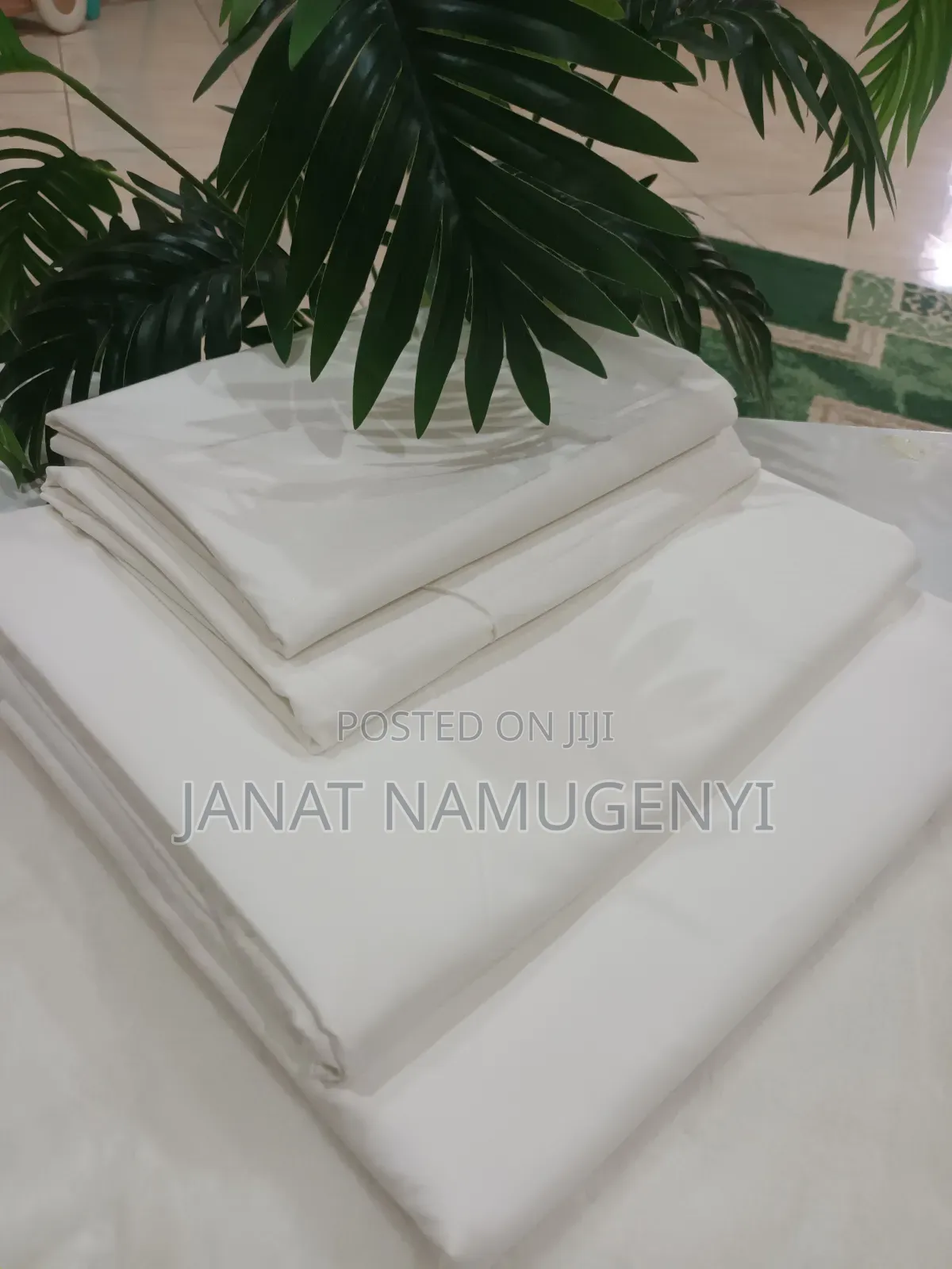 Off White Heavy Cotton Bedsheet