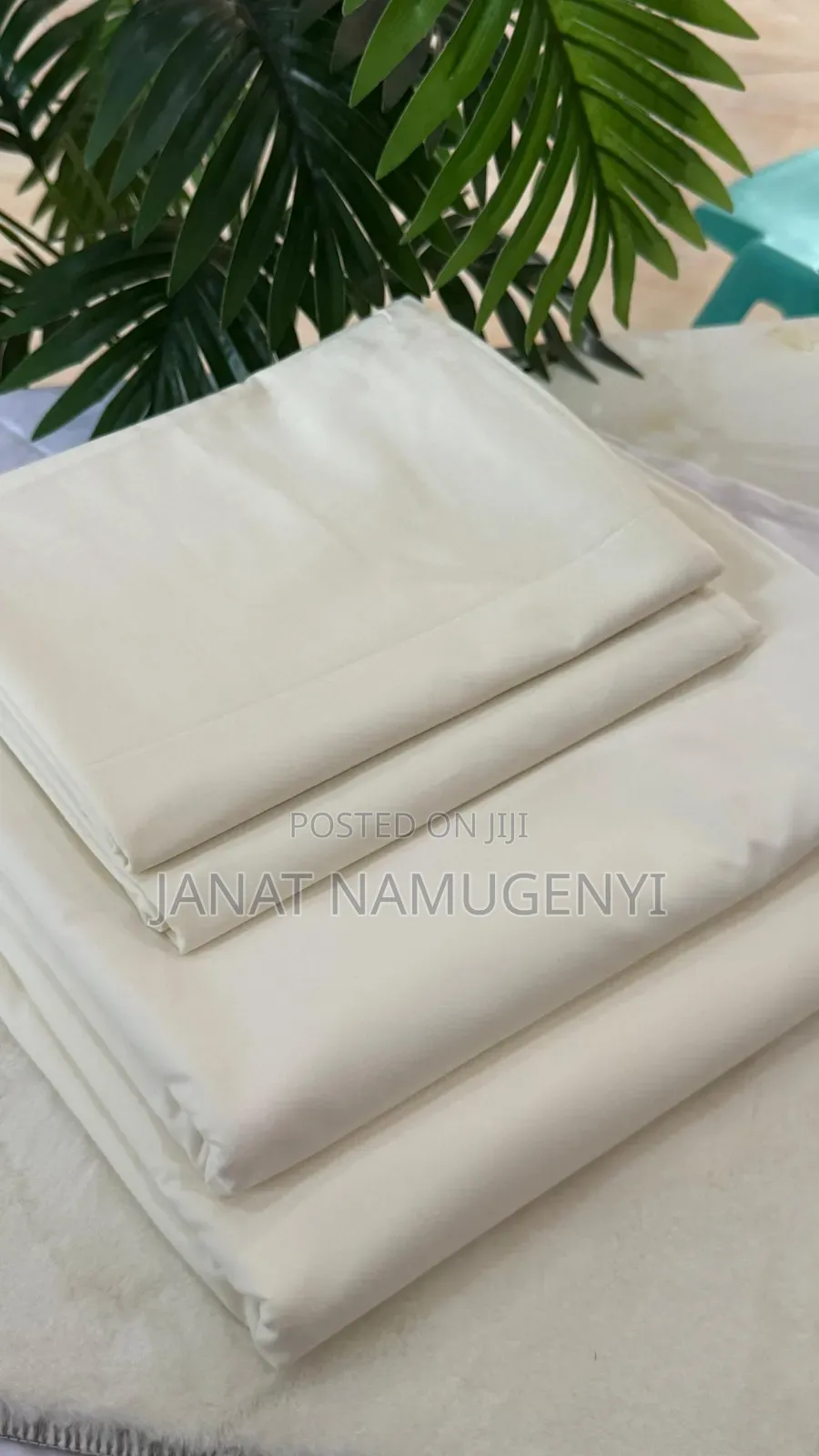 Off White Heavy Cotton Bedsheet