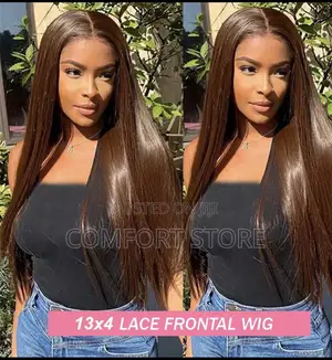 13*4 Coffee Brown Straight Wig 24 Inches