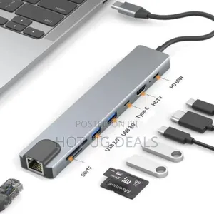 8-in-1 Type-C Hub Converter Docking Station Multi-Function Adapter