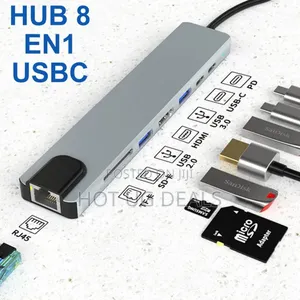 8-in-1 Type-C Hub Converter Docking Station Multi-Function Adapter
