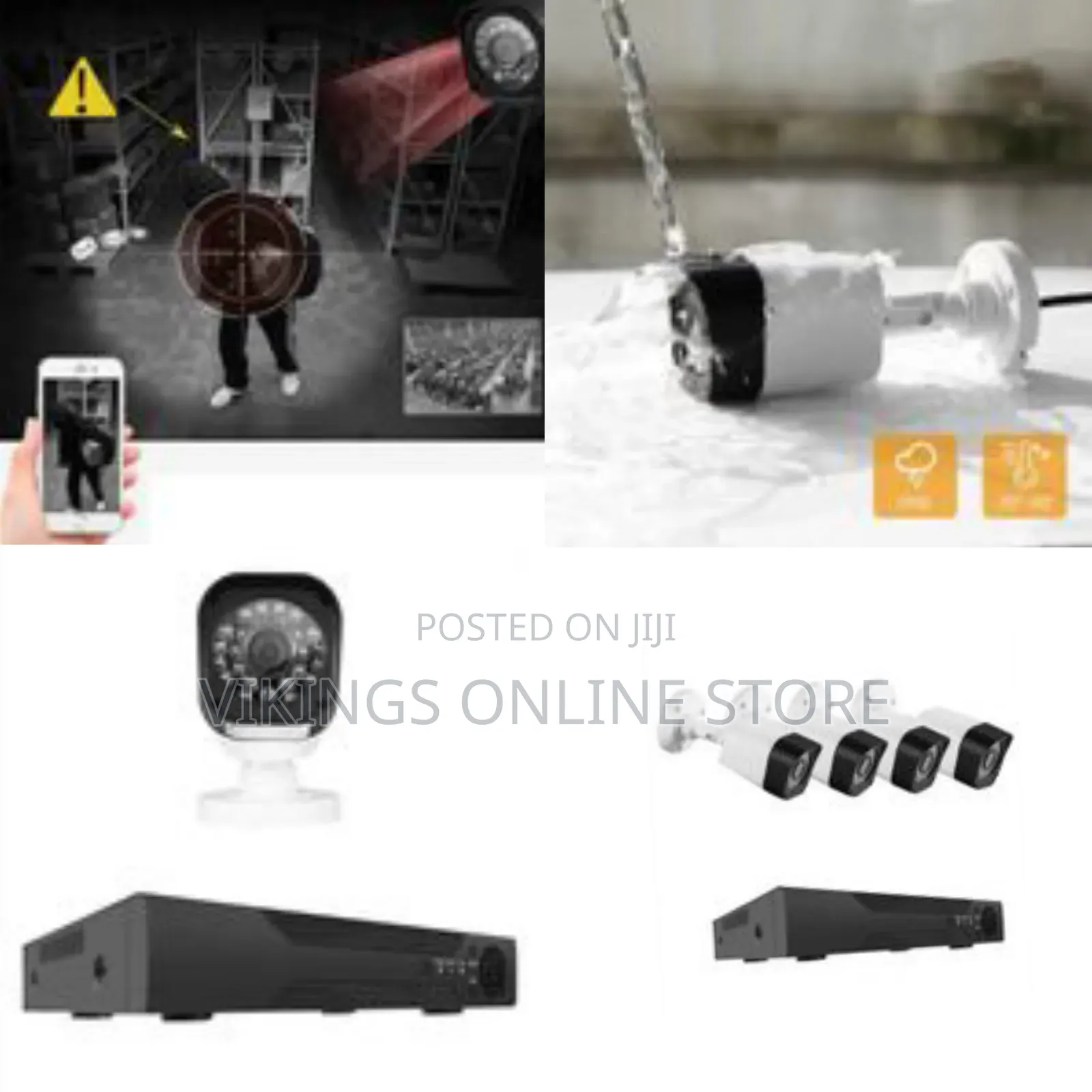 Ahd Kit 1080p Hd 4-Way Home Security Video Surveillance Camera CCTV