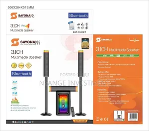 SHT-1321bt Multimedia Speaker 3.1ch. Sayona Speaker and Sound System