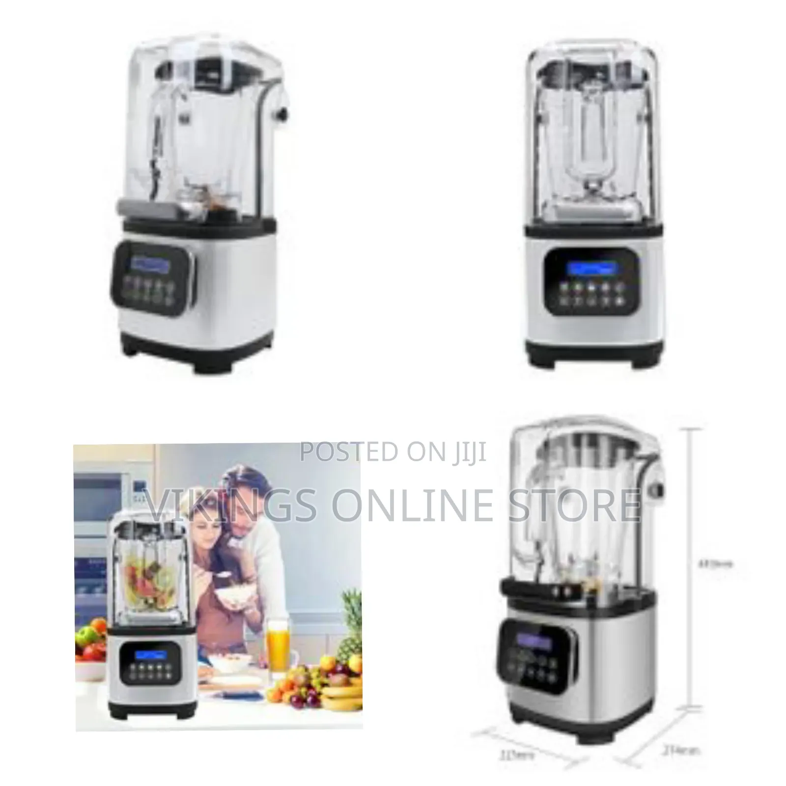 High Speed Sound Proof Blender With Cover Mixer Fruit Juicer Silent