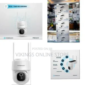 Powerology Wireless Outdoor Camera With Solar Panel Works Tilt Camera