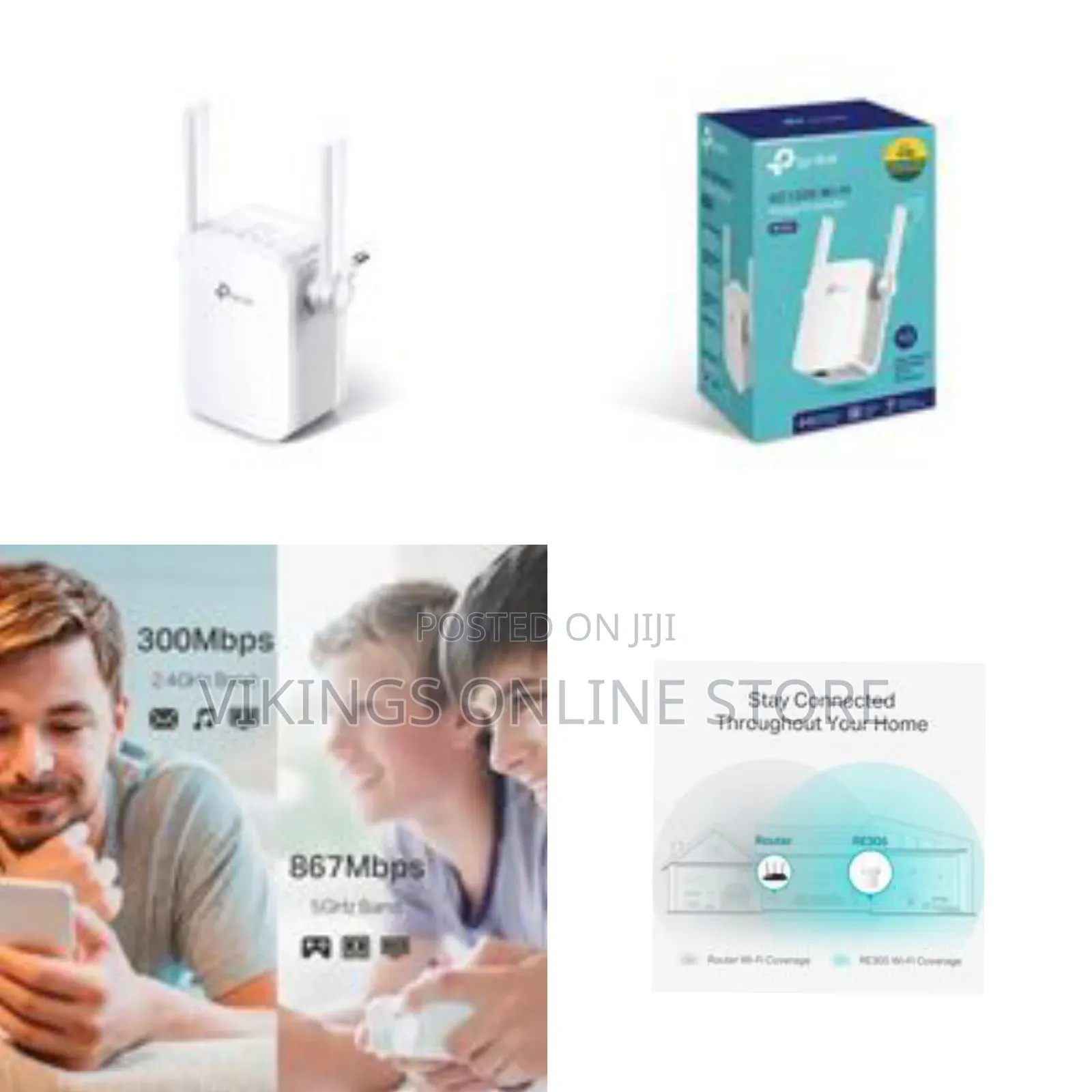 Tp-Link Ac1200 Mesh Wi-Fi Range Extender Re305 - White