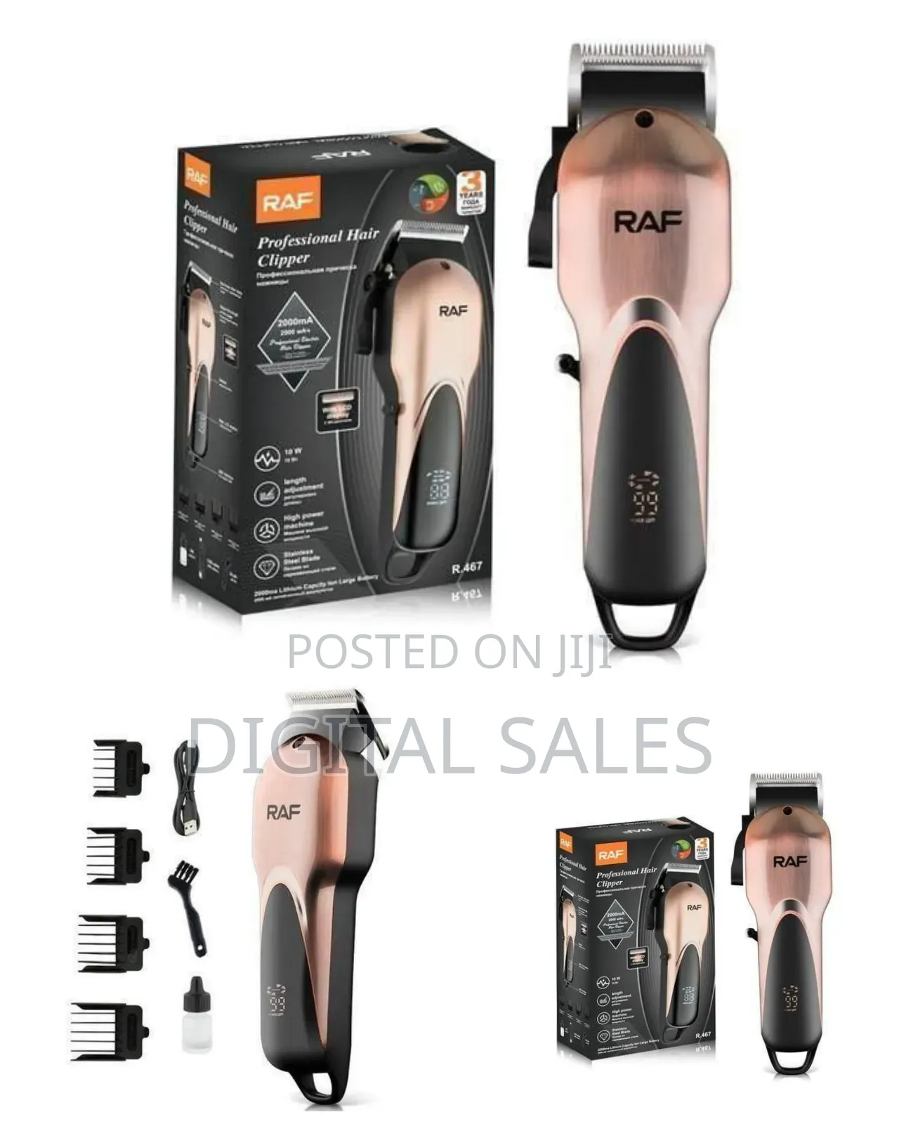 Raf Professional Cordless Hair Clipper