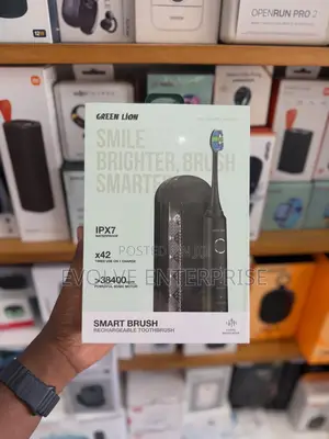 Green Lion Smart Brush Rechargeable Toothbrush - Black