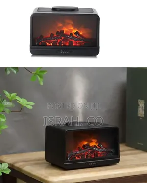 Tabletop Electric Fireplace With Aroma Diffuser (300ml) - Multicolor