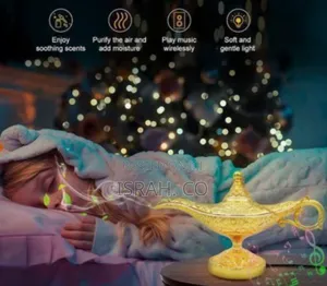Aladdin's Lamp" Aroma Diffuser With Bluetooth Speaker -Multicolor