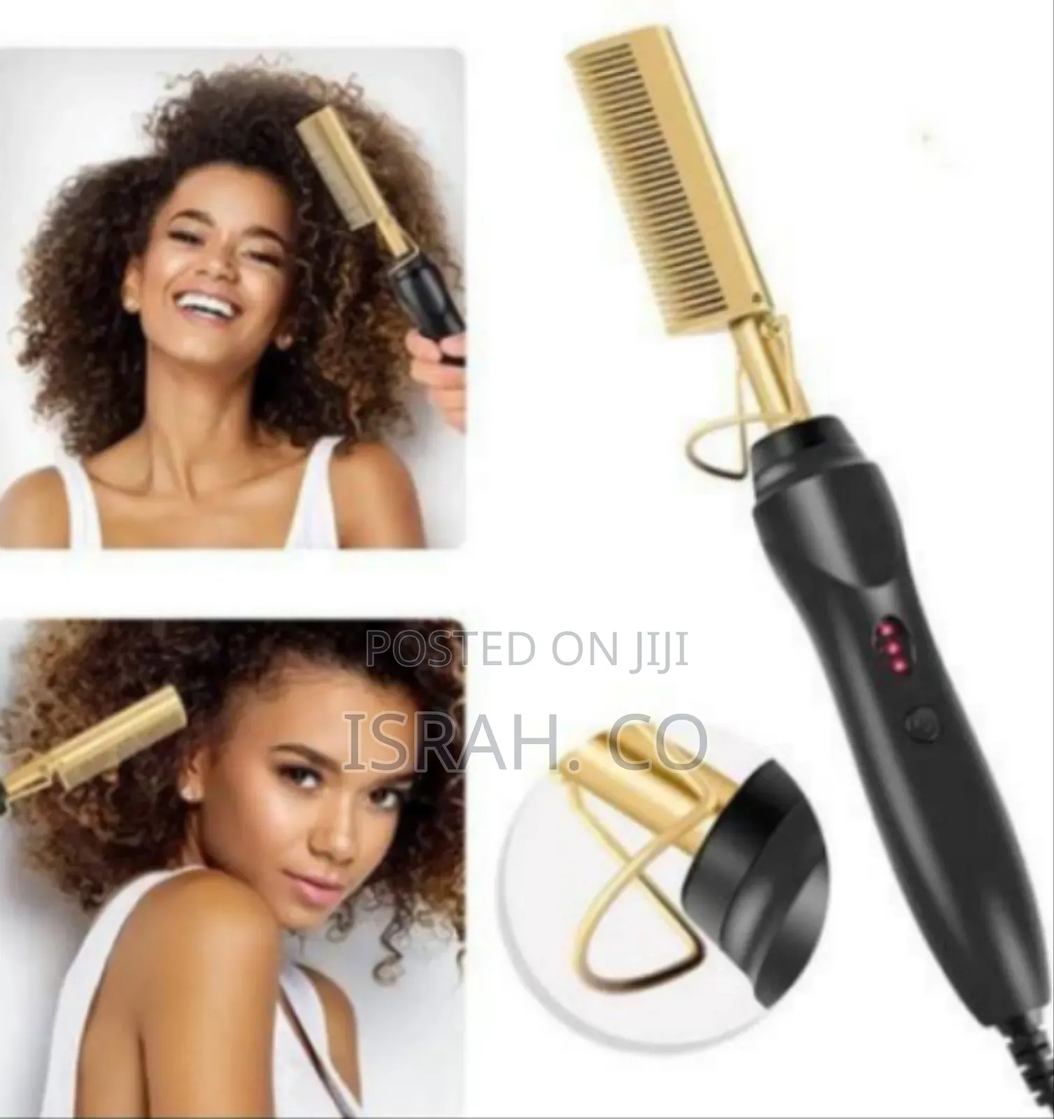 Gold Ceramic Professional Press Comb