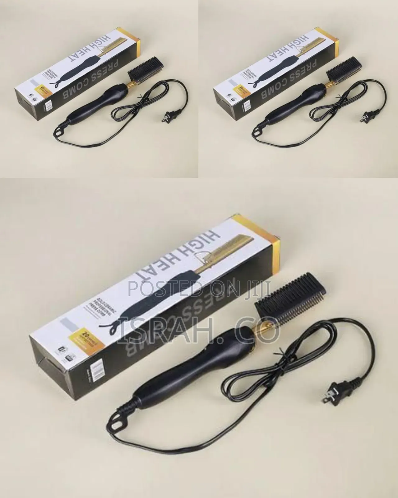 Gold Ceramic Professional Press Comb