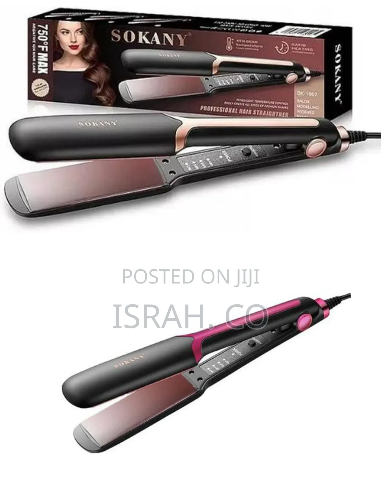 Sokany Rapid Heating Professional Hair Straightener Sk-1907