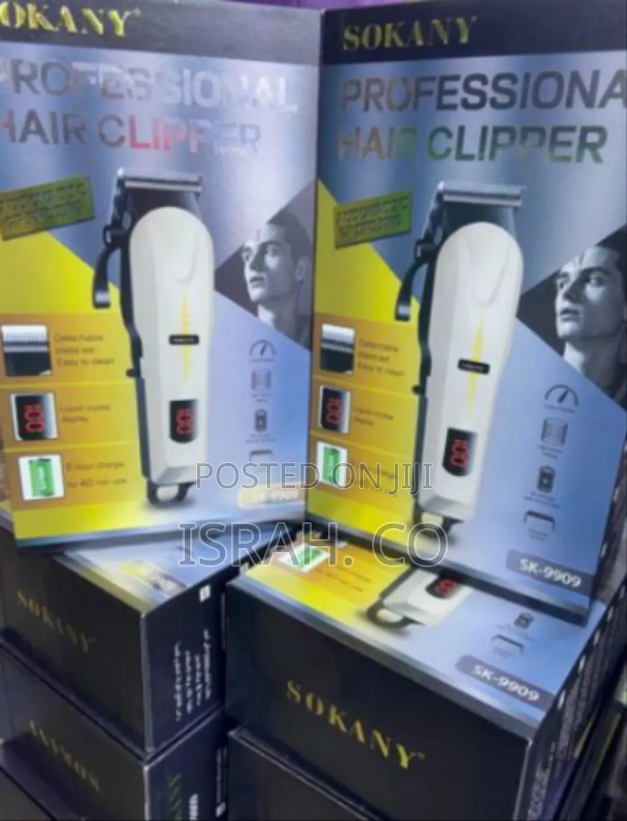 Sokany Rechargeable Cordless Shaving Machine - Multicolor