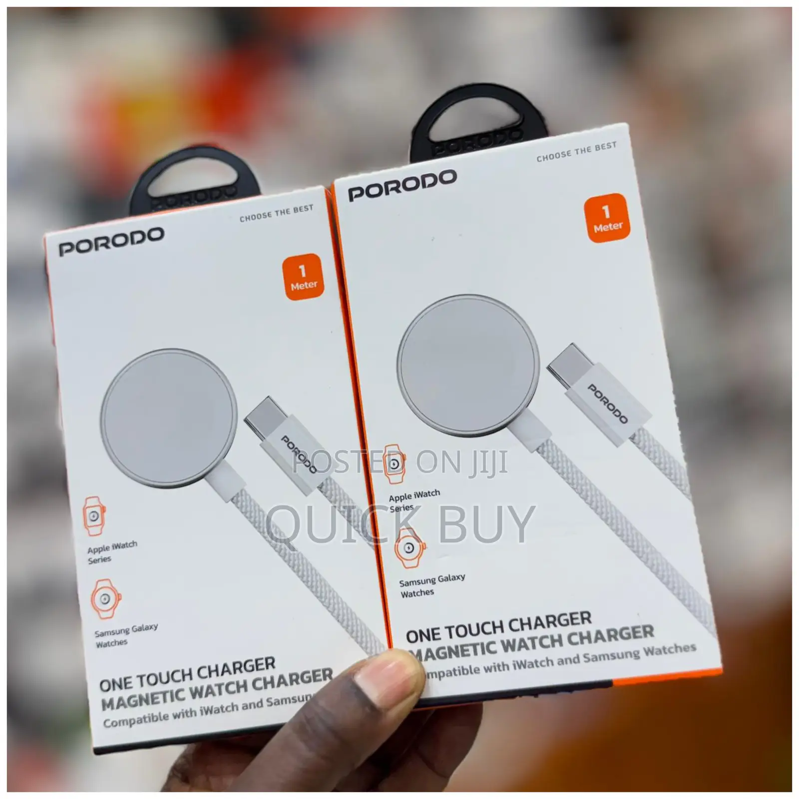 Porodo One Touch Magnetic Watch Charger