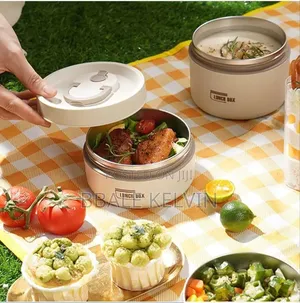 4pcs Insulated Lunch Box Set Portable Food Container With Thermos Bag