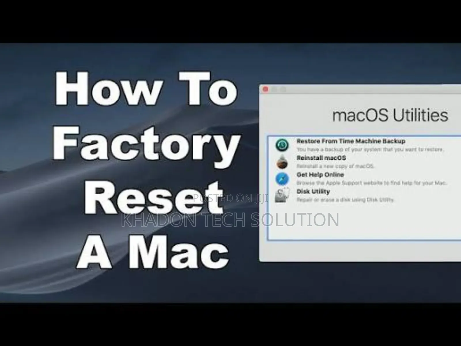 Macos Factory Reset Services