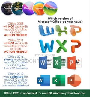 Installation of Microsoft Office Suite 2016 - 2021