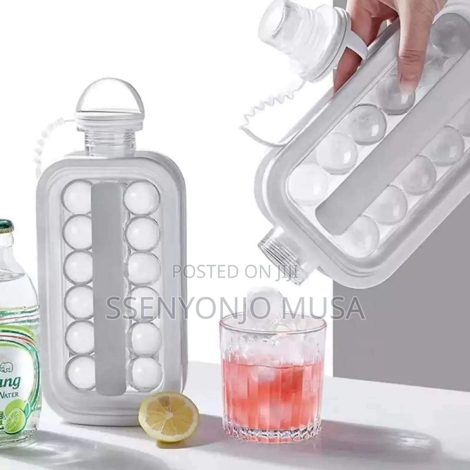 Silicone Ice Cube Folding Bottle –2 in 1 Portable Ice Cube Maker