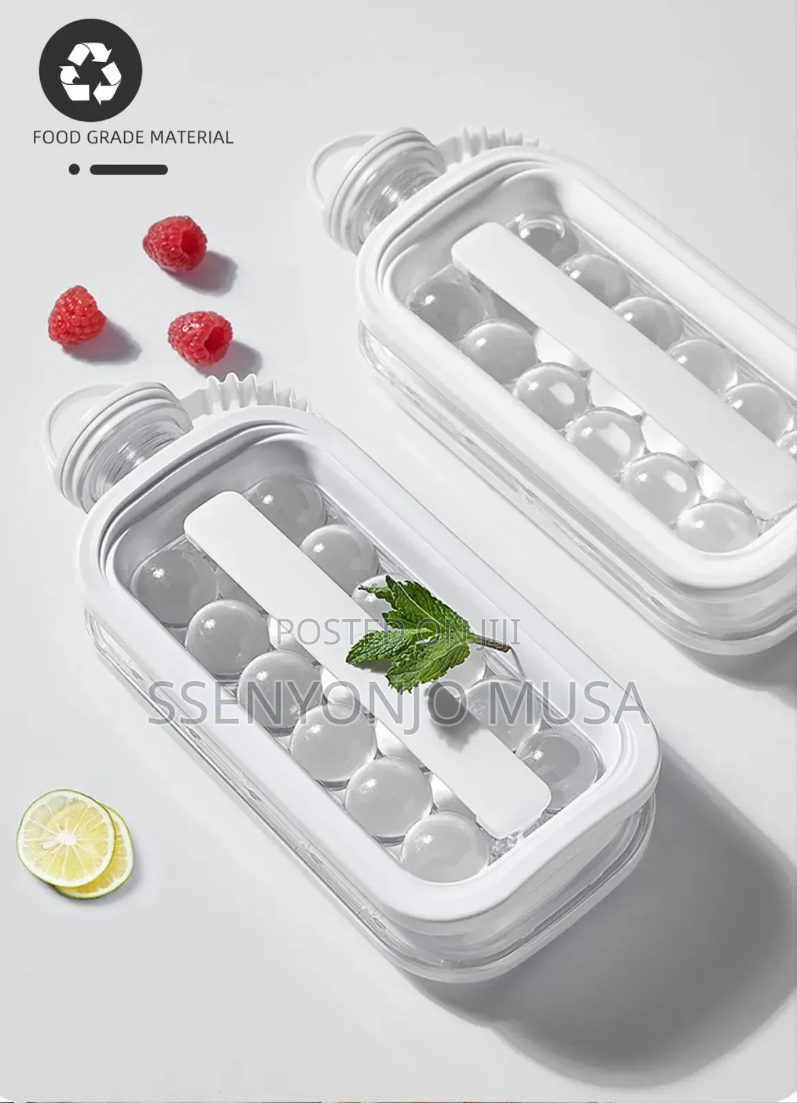 Silicone Ice Cube Folding Bottle –2 in 1 Portable Ice Cube Maker