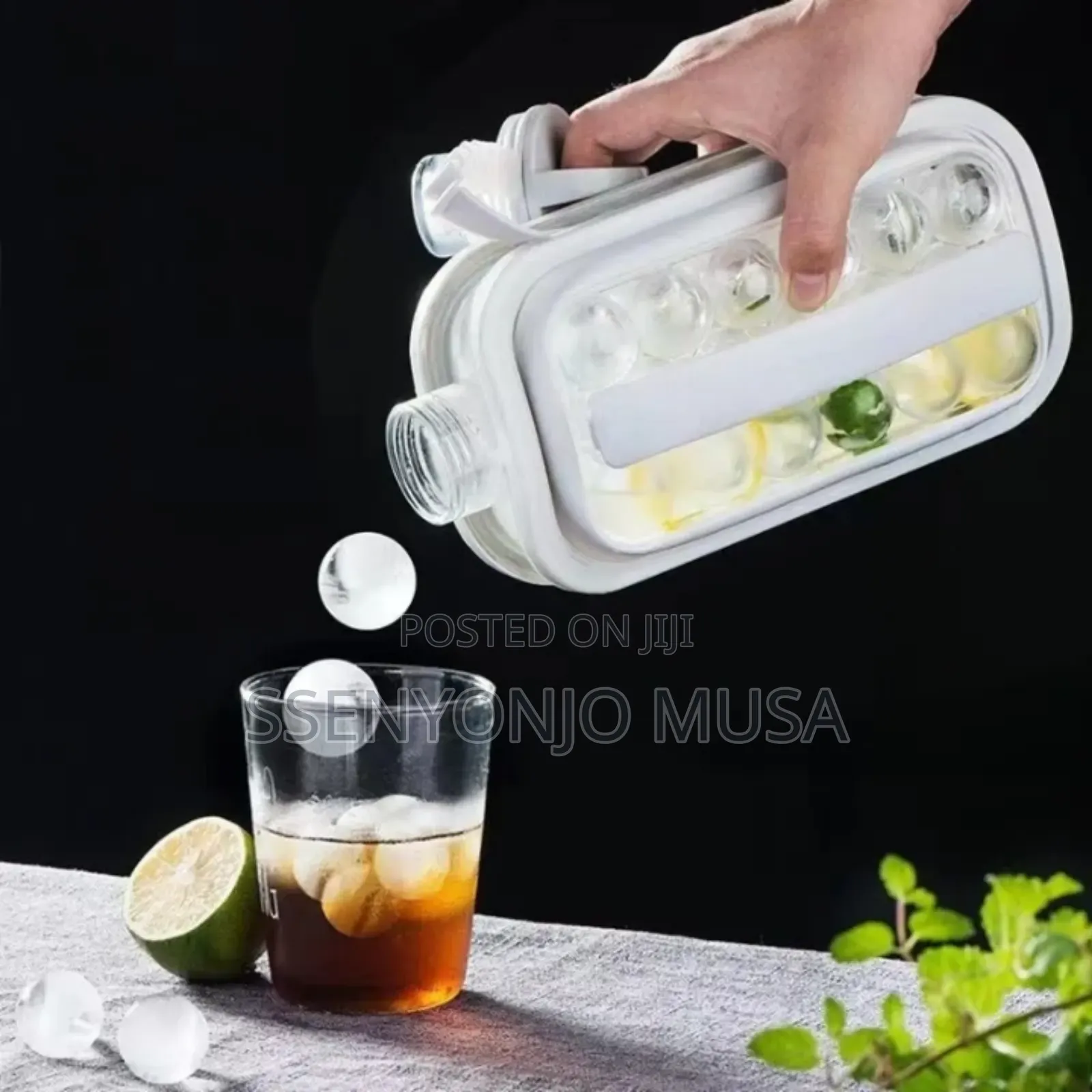 Silicone Ice Cube Folding Bottle –2 in 1 Portable Ice Cube Maker