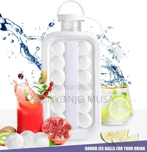 Silicone Ice Cube Folding Bottle –2 in 1 Portable Ice Cube Maker