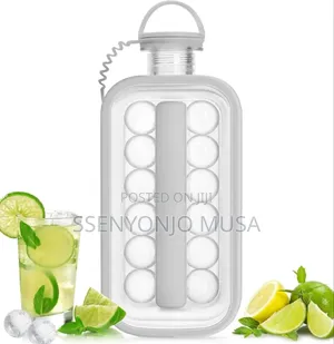 Silicone Ice Cube Folding Bottle –2 in 1 Portable Ice Cube Maker