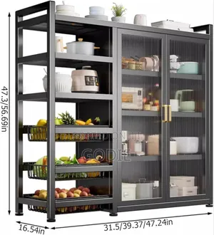 Multifunctional Kitchen Storage Rack 5 Layers Of Shelves.