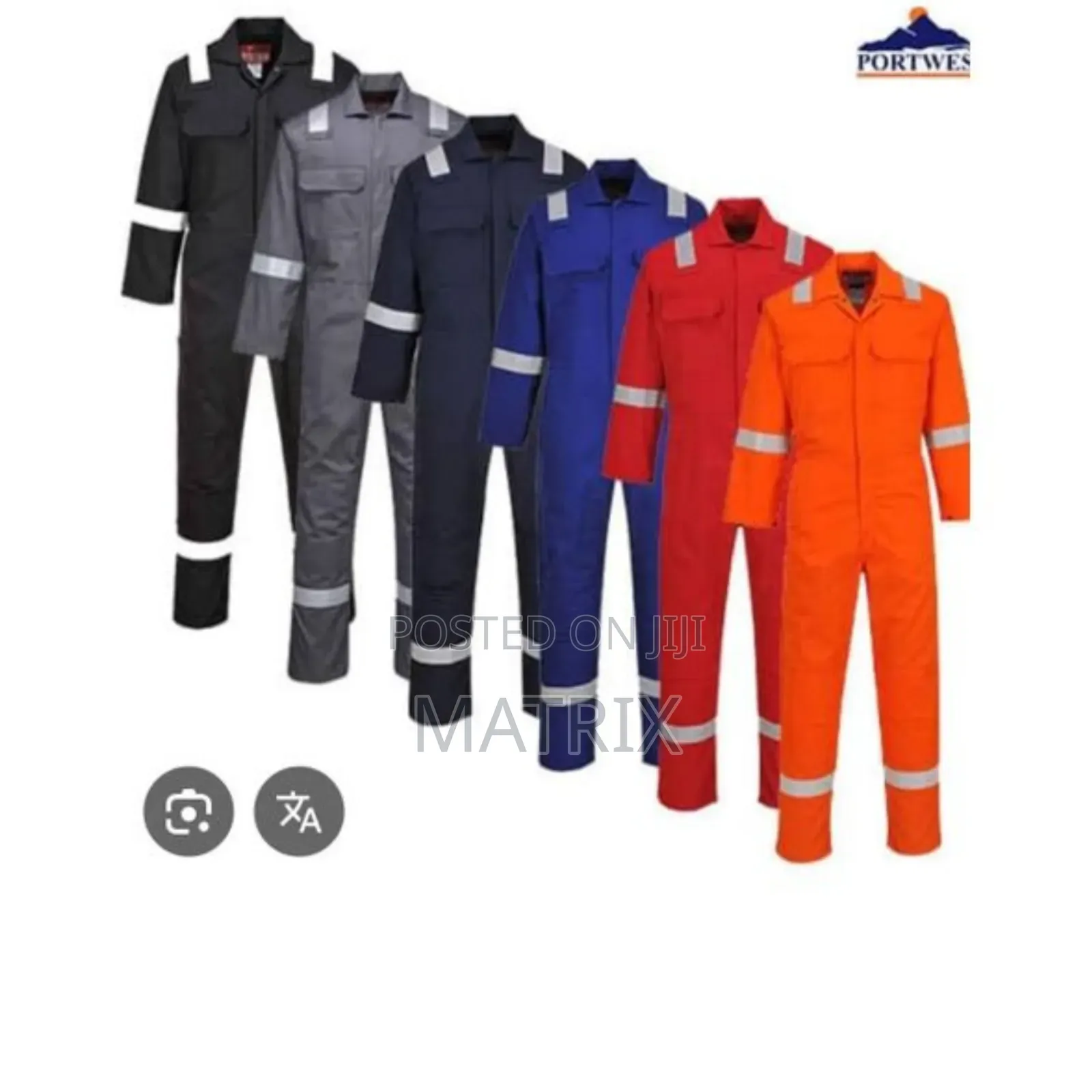 Work Overall Uniform For Safety In Construction Site